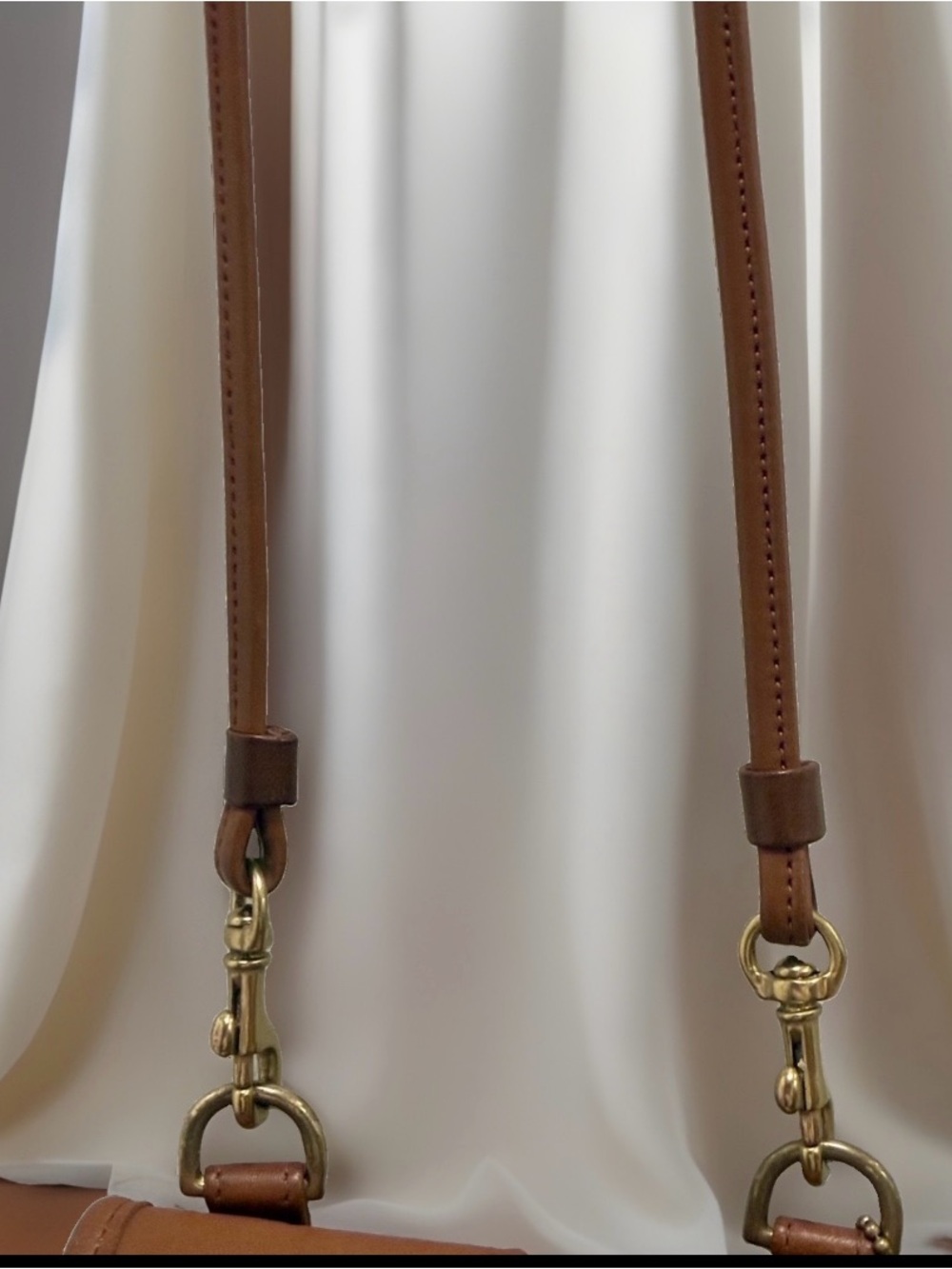 Vintage Coach Brown British Tan Leather Mini Belt Bag Crossbody with spring Lock - Picture 9 of 12